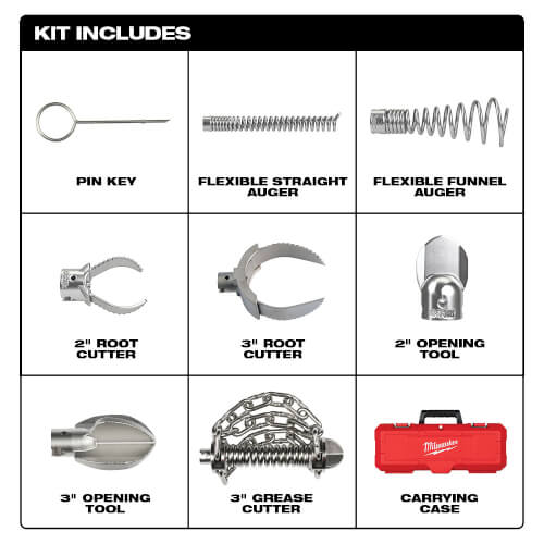 Main product image of 2" - 4" Head Attachment Kit for Milwaukee 7/8" Sectional Cable