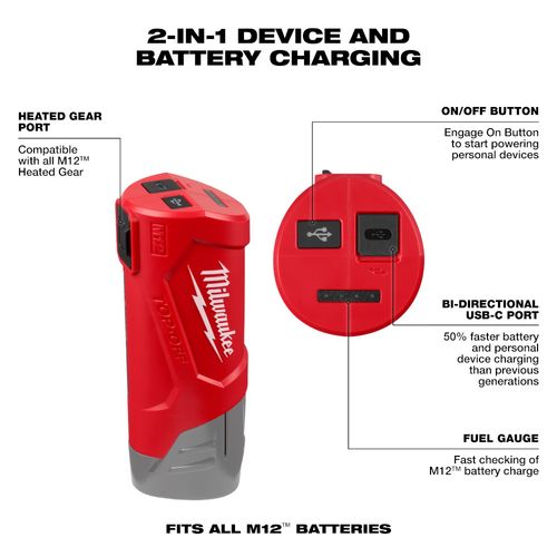 Main product image of M12 TOP-OFF Power Supply and Charger