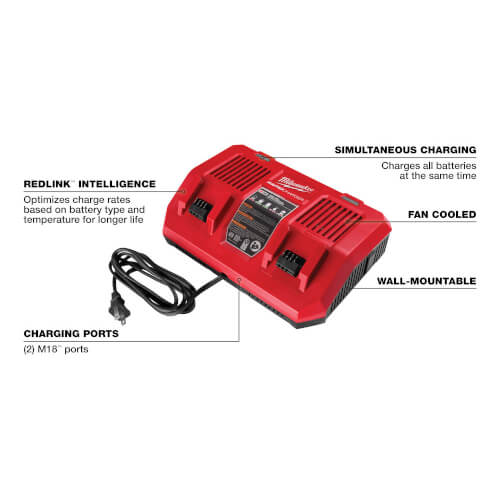Main product image of M18 Dual Bay Simultaneous Rapid Charger