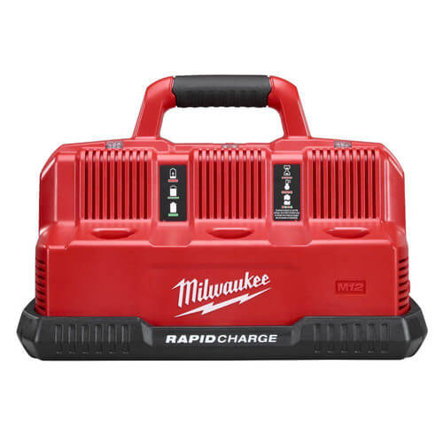 M18 & M12 Multi-Voltage 6-Port Sequential Rapid Battery Charger