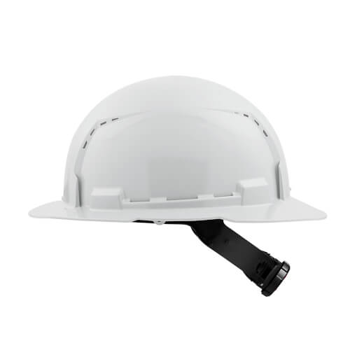 Main product image of Full Brim Vented Hard Hat with 4PT Ratcheting Suspension Type 1 Class C (White)