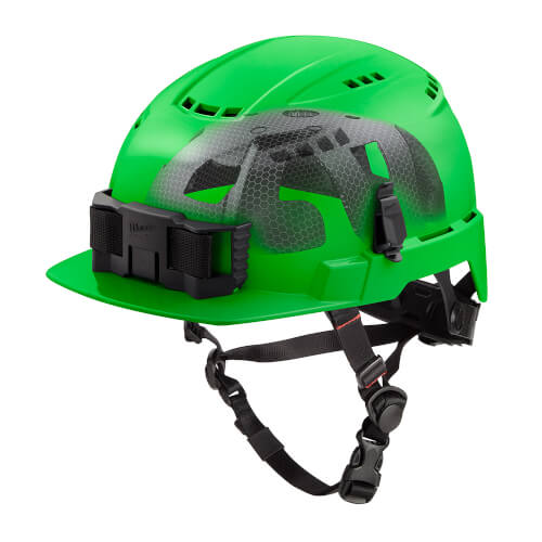 Main product image of BOLT Front Brim Vented Safety Helmet with IMPACT ARMOR Liner (USA) Type 2 Class C (Green)