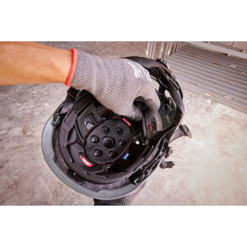 Main product image of BOLT Front Brim Vented Safety Helmet with IMPACT ARMOR Liner (USA) Type 2 Class C (Gray)