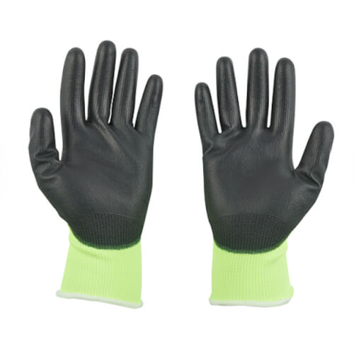 Main product image of Cut 1 Hight Visibility Polyurethane Dipped Gloves (S)