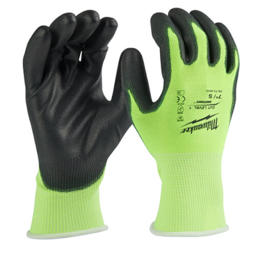 Main product image of Cut 1 Hight Visibility Polyurethane Dipped Gloves (S)