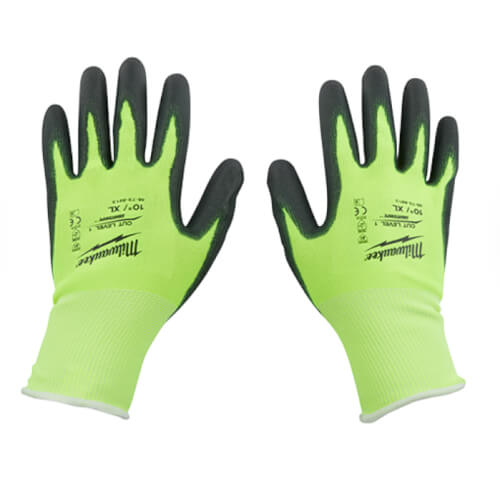 Main product image of Cut 1 Hight Visibility Polyurethane Dipped Gloves (XL)