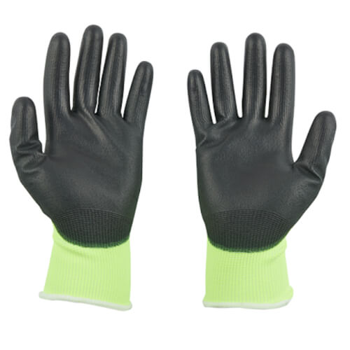 Main product image of Cut 1 Hight Visibility Polyurethane Dipped Gloves (XXL)