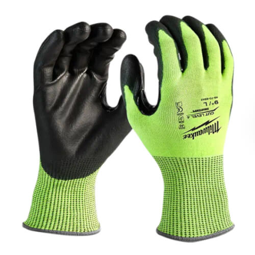 Main product image of Cut 4 High-Visibility Polyurethane Dipped Gloves (M)