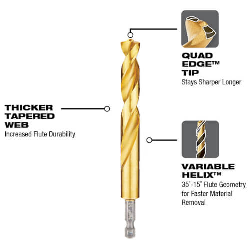 Main product image of 15 Piece Shockwave Titanium Drill Bit Set