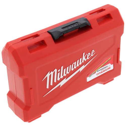 23 Piece Shockwave Red Helix Titanium Drill Bit Set