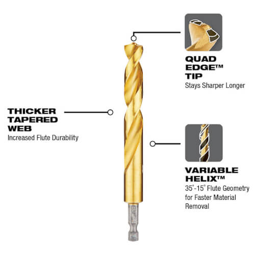 Main product image of 29 Piece Shockwave Red Helix Titanium Drill Bit Set
