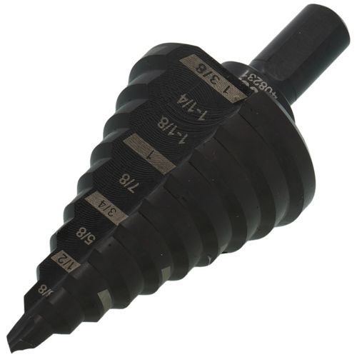 Main product image of #5 Step Drill Bit, 1/4" to 1-3/8"