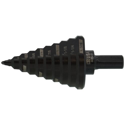 Main product image of #5 Step Drill Bit, 1/4" to 1-3/8"