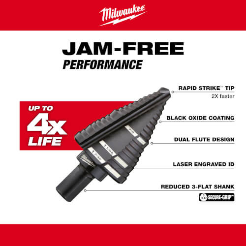 Main product image of #11 Step Drill Bit, 7/8" to 1-7/32"