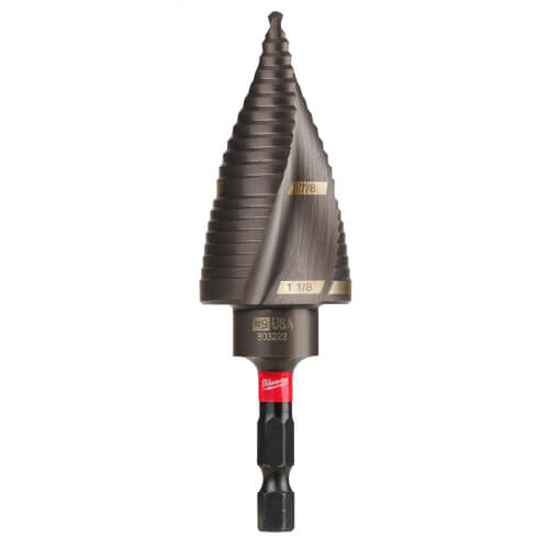 Main product image of Shockwave Impact Duty #9 Titanium Step Drill Bit, 7/8" & 1-1/8"