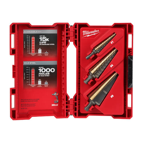 Main product image of 3 Piece Cobalt Step Bit Kit