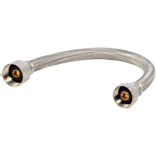 Main product image of 12" Braided Stainless Steel Hose Toilet Connector (1/2" FIP x 7/8" Ballcock)