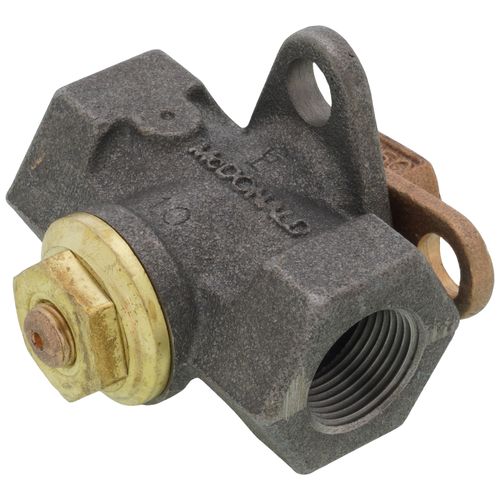 Main product image of 560B 1/2" x 3/4" FNPT Black Iron Gas Plug Valve Lockwing (175 PSI)