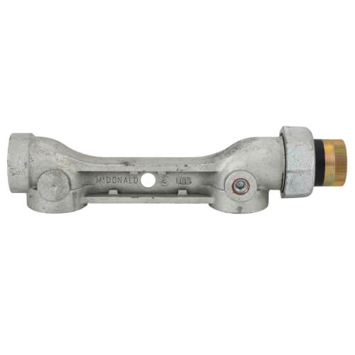 Main product image of 6610 1" x 1" x 1" Horizontal Inlet/Outlet Cast Iron Meter Bar (6" Length)