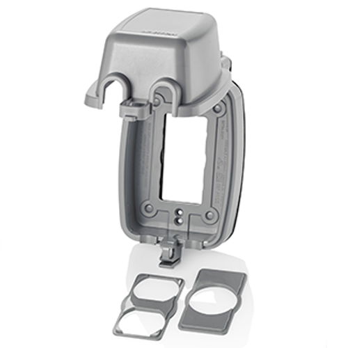 Main product image of 1-Gang Extra Duty Weather-resistant While-in-use Cover For GFCI/Decora, Vertical (Gray)