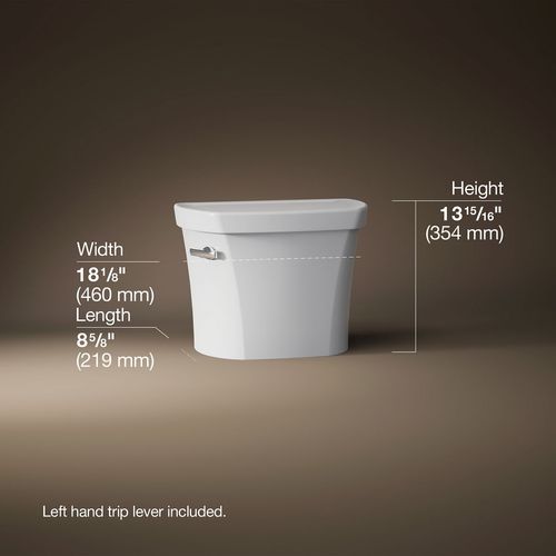 Main product image of Wellworth 1.28 gpf Left-Hand Toilet Tank (White), K-4841-0