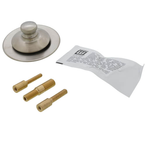 Main product image of Universal NuFit Push Pull Tub Closure with Grid Strainer, Silicone and all 3 Combo & Trip Lever Pins (Brushed Nickel)