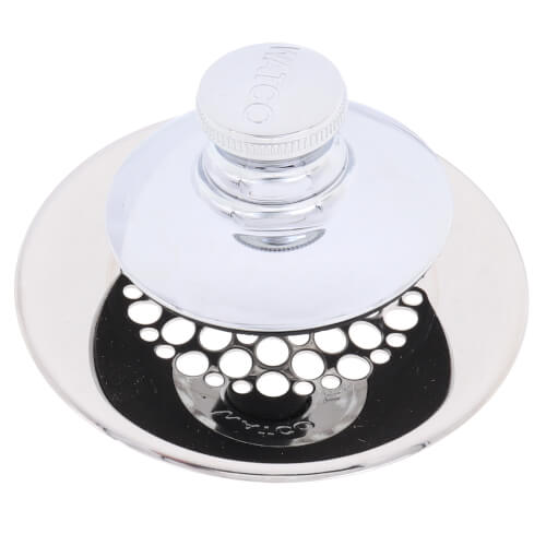 Main product image of Universal NuFit Push Pull Tub Closure with Grid Strainer, Silicone and all 3 Combo & Trip Lever Pins (Chrome Plated)