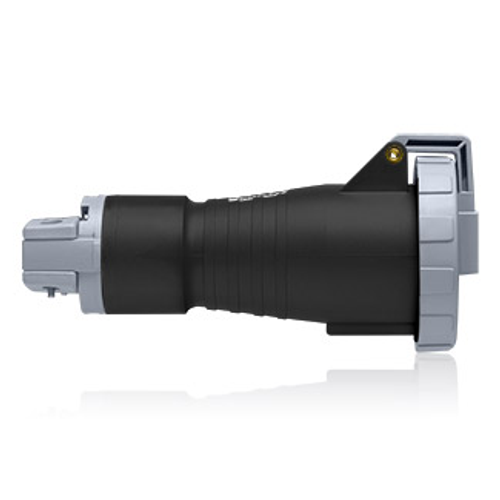 Main product image of 30A, 347/600V 3-Phase WYE, 4P, 5W, North American Pin & Sleeve Connector, IP67, Watertight (Black)