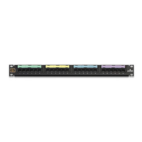 Main product image of Voice Grade Patch Panel, 24-port, 1RU (Black), 8p4c Jacks, 25-pair Connectors