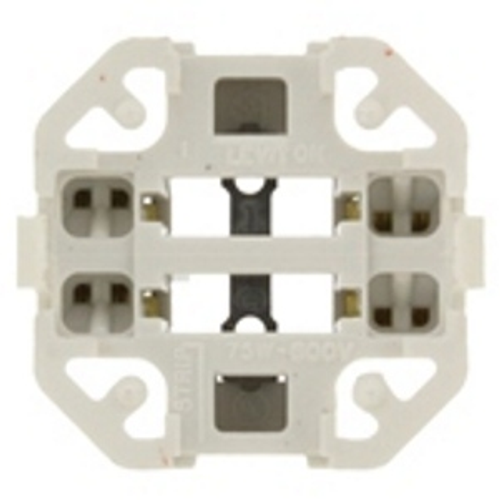 Main product image of Vertical Snap-in (bottom) Fluorescent Lampholder For 26/32W Lamps w/ G24Q-3/GX24Q-3 Base, 75w-600v Ul Listed And Csa Certified