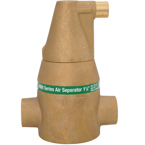 Main product image of 1-1/4" Brass 4900 Series Air Separator (Sweat)