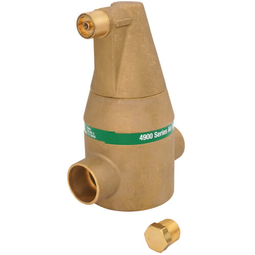Main product image of 1-1/4" Brass 4900 Series Air Separator (Sweat)