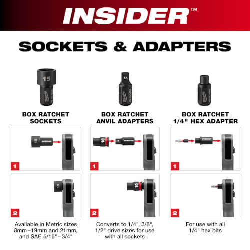 Main product image of INSIDER Box Ratchet Socket 6 Point 17mm