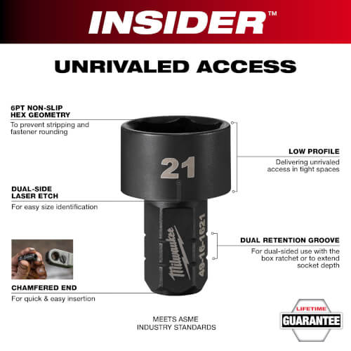 Main product image of INSIDER Box Ratchet Socket 6 Point 17mm