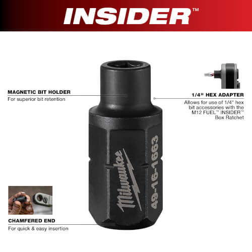 Main product image of INSIDER Box Ratchet 1/4" Hex Adapter