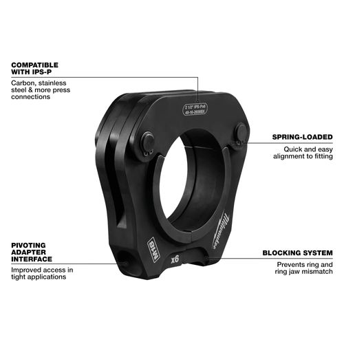 Main product image of 3" IPS-P Pivoting Press Ring for M18 FORCE LOGIC Long Throw Press Tool