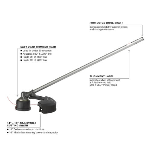 Main product image of M18 Fuel QUIK-LOK String Trimmer Attachment