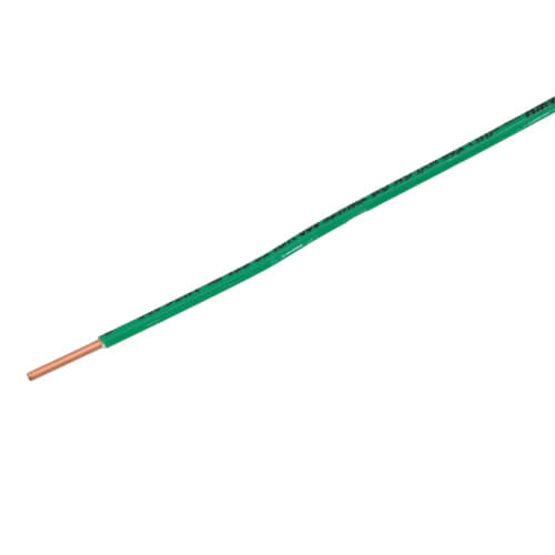 Main product image of 7-1/2" Pigtail with Slotted Hex Ground Screw (Green)