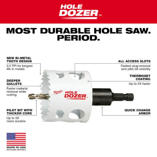 Main product image of 16 Piece Hole Dozer Plumber's Hole Saw Kit