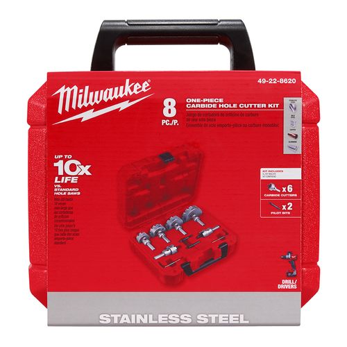 Main product image of 8 Piece One-Piece Carbide Hole Cutter Set