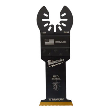 Main product image of 3/8" Universal Fit OPEN-LOK Oscillating Multi-Tool Titanium Enhanced Bi-Metal Blade for Wood and Metal
