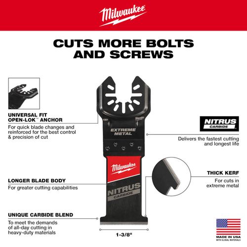 Main product image of Universal Fit OPEN-LOK NITRUS CARBIDE Extreme Metal Multi-Tool Blade (Pack of 10)