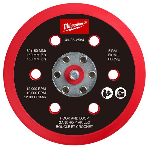 Main product image of 6" Hook and Loop Sander Backing Pad - Firm
