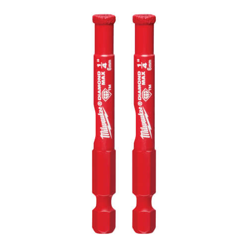 Main product image of 1/4" Diamond Max Diamond Grit Hole Saw (2 Pack)