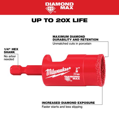Main product image of 7/8" Diamond Max Hole Saw Bit