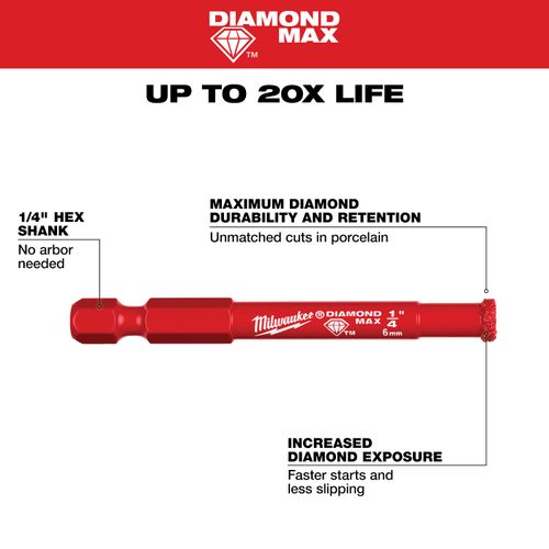 Main product image of Diamond Max Hole Saw Bit Set - 8 Piece