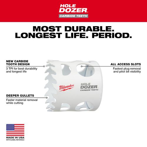 Main product image of 3" Hole Dozer Hole Saw w/ Carbide Teeth
