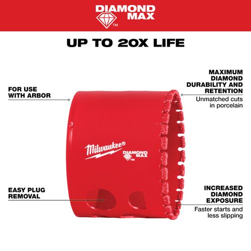 Main product image of 2-1/4" Diamond Max Hole Saw