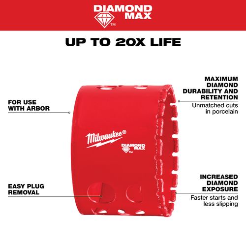 Main product image of 2-9/16" Diamond Max Hole Saw