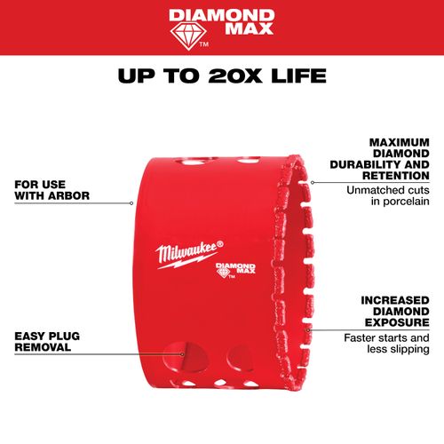 Main product image of 2-3/4" Diamond Max Hole Saw